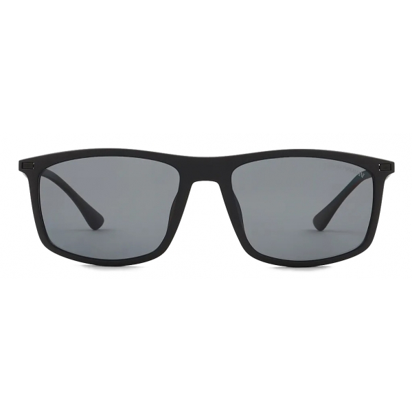 Giorgio Armani - Rectangular Shape Men Sunglasses - Anthracite - Sunglasses - Giorgio Armani Eyewear