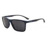 Giorgio Armani - Occhiali da Sole Uomo Forma Rettangolare - Blu - Occhiali da Sole - Giorgio Armani Eyewear