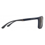 Giorgio Armani - Rectangular Shape Men Sunglasses - Blue - Sunglasses - Giorgio Armani Eyewear