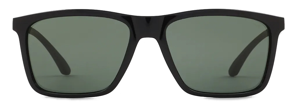 Giorgio Armani - Rectangular Shape Men Sunglasses - Black Smoke -  Sunglasses - Giorgio Armani Eyewear - Avvenice