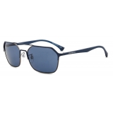 Giorgio Armani - Occhiali da Sole Uomo Forma Squadrata - Blu - Occhiali da Sole - Giorgio Armani Eyewear