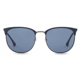 Giorgio Armani - Round Shape Men Sunglasses - Blue - Sunglasses - Giorgio Armani Eyewear