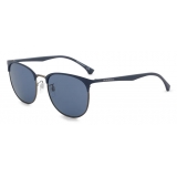 Giorgio Armani - Occhiali da Sole Uomo Forma Tonda - Blu - Occhiali da Sole - Giorgio Armani Eyewear