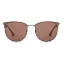 Giorgio Armani - Round Shape Men Sunglasses - Brown - Sunglasses - Giorgio Armani Eyewear