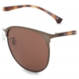 Giorgio Armani - Round Shape Men Sunglasses - Brown - Sunglasses - Giorgio Armani Eyewear