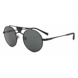 Giorgio Armani - Round Shape Men Sunglasses - Green - Sunglasses - Giorgio Armani Eyewear