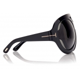Tom Ford - Serena Sunglasses - Occhiali da Sole Rotondi Oversized - Nero - FT0886 - Occhiali da Sole - Tom Ford Eyewear