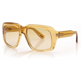 Tom Ford - Bailey Sunglasses - Occhiali da Sole Quadrati - Giallo Lucido - FT0885 - Occhiali da Sole - Tom Ford Eyewear