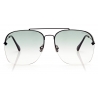 Tom Ford - Mackenzie Sunglasses - Occhiali da Sole Pilota - Nero Lucido - FT0883 - Occhiali da Sole - Tom Ford Eyewear