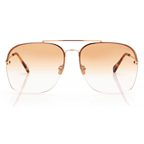 Tom Ford - Mackenzie Sunglasses - Pilot Sunglasses - Gold - FT0883 -  Sunglasses - Tom Ford Eyewear - Avvenice