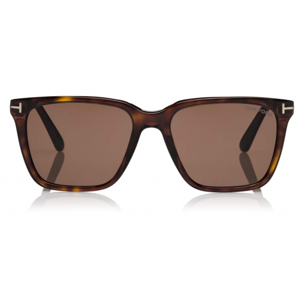 Tom Ford - Garrett Sunglasses - Square Sunglasses - Dark Havana ...