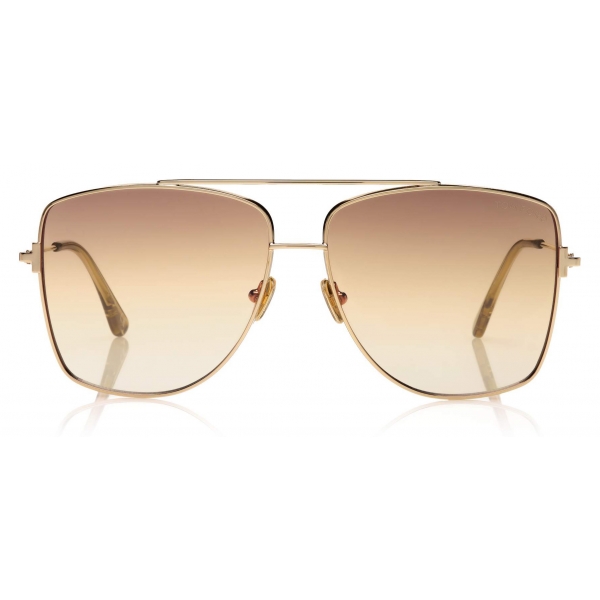 Tom Ford - Reggie Sunglasses - Square Oversized Sunglasses - Rose Gold -  FT0838 - Sunglasses - Tom Ford Eyewear - Avvenice
