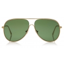 Tom Ford - Alec Sunglasses - Occhiali da Sole Pilota - Oro Profondo - FT0824 - Occhiali da Sole - Tom Ford Eyewear