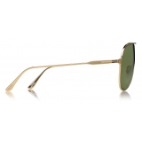 Tom Ford - Alec Sunglasses - Occhiali da Sole Pilota - Oro Profondo - FT0824 - Occhiali da Sole - Tom Ford Eyewear