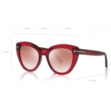 Tom Ford - Izzi Sunglasses - Cat-Eye Sunglasses - Red - FT0845 - Sunglasses - Tom Ford Eyewear