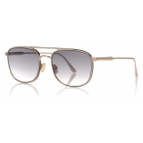 Tom Ford - Jake Sunglasses - Square Sunglasses - Gold - FT0827 - Sunglasses - Tom Ford Eyewear