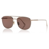 Tom Ford - Jake Sunglasses - Square Sunglasses - Rose Gold Brown - FT0827 - Sunglasses - Tom Ford Eyewear