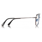 Tom Ford -  Blue Block Pilot Opticals - Occhiali da Vista - Canna di Fucile - FT5693-B - Occhiali da Vista - Tom Ford Eyewear
