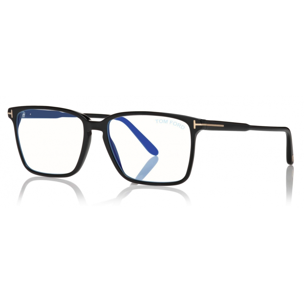 Tom Ford - Soft Square Shape Blue Block Optical - Optical Glasses - Black -  FT5696-B - Optical Glasses - Tom Ford Eyewear - Avvenice