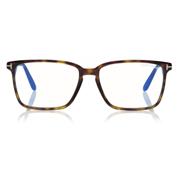 Tom Ford - Soft Square Shape Blue Block Optical - Optical Glasses - Black -  FT5696-B - Optical Glasses - Tom Ford Eyewear - Avvenice