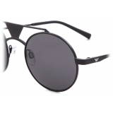 Giorgio Armani - Occhiali da Sole Uomo Forma Tonda - Antracite - Occhiali da Sole - Giorgio Armani Eyewear