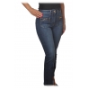 Elisabetta Franchi - Straight Leg Jeans with Patch Pockets - Blue - Trousers - Made in Italy - Luxury Exclusive Collection