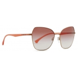 Giorgio Armani - Occhiali da Sole Donna Forma Squadrata - Oro Rosa - Occhiali da Sole - Giorgio Armani Eyewear