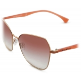 Giorgio Armani - Occhiali da Sole Donna Forma Squadrata - Oro Rosa - Occhiali da Sole - Giorgio Armani Eyewear