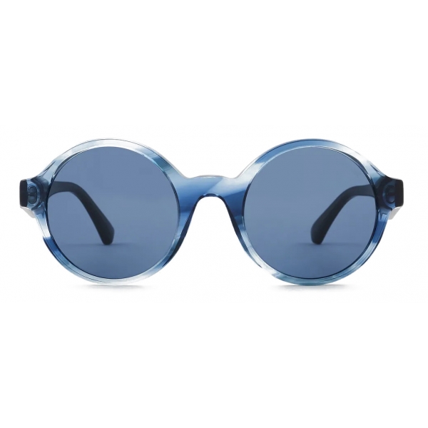 Giorgio Armani - Occhiali da Sole da Donna Forma Rotonda - Blu - Occhiali da Sole - Giorgio Armani Eyewear