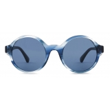 Giorgio Armani - Round Shape Women Sunglasses - Blue - Sunglasses - Giorgio Armani Eyewear