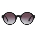 Giorgio Armani - Round Shape Women Sunglasses - Black - Sunglasses - Giorgio Armani Eyewear