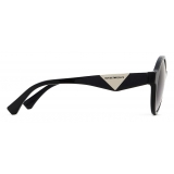 Giorgio Armani - Round Shape Women Sunglasses - Black - Sunglasses - Giorgio Armani Eyewear