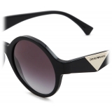 Giorgio Armani - Occhiali da Sole da Donna Forma Rotonda - Nero - Occhiali da Sole - Giorgio Armani Eyewear