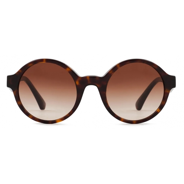 Giorgio Armani - Round Shape Women Sunglasses - Brown - Sunglasses - Giorgio Armani Eyewear