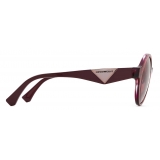 Giorgio Armani - Round Shape Women Sunglasses - Purple - Sunglasses - Giorgio Armani Eyewear