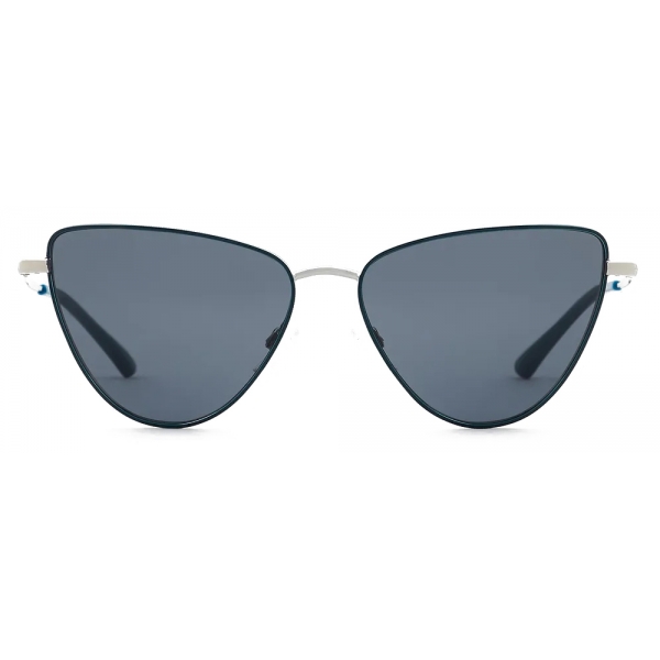 Giorgio Armani - Cat-Eye Shape Women Sunglasses - Blue Silver - Sunglasses - Giorgio Armani Eyewear