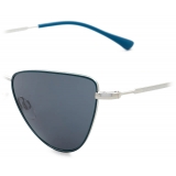 Giorgio Armani - Occhiali da Sole Donna Forma Cat-Eye - Blu Argento - Occhiali da Sole - Giorgio Armani Eyewear