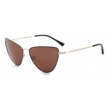 Giorgio Armani - Cat-Eye Shape Women Sunglasses - Brown Gold - Sunglasses - Giorgio Armani Eyewear