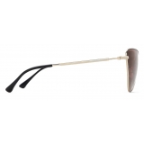 Giorgio Armani - Occhiali da Sole Donna Forma Cat-Eye - Marrone Oro - Occhiali da Sole - Giorgio Armani Eyewear