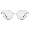 Giorgio Armani - Occhiali da Sole Donna Forma Cat-Eye - Argento - Occhiali da Sole - Giorgio Armani Eyewear