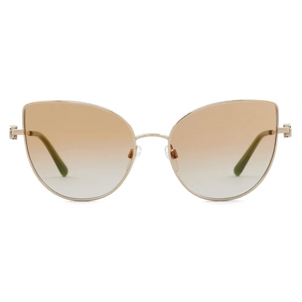 Giorgio Armani - Cat-Eye Shape Women Sunglasses - Gold - Sunglasses - Giorgio Armani Eyewear