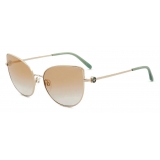 Giorgio Armani - Cat-Eye Shape Women Sunglasses - Gold - Sunglasses - Giorgio Armani Eyewear