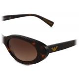 Giorgio Armani - Occhiali da Sole Donna Forma Cat-Eye - Marrone - Occhiali da Sole - Giorgio Armani Eyewear