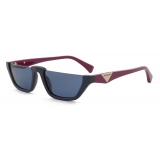 Giorgio Armani - Irregular Shape Women Sunglasses - Navy Blue - Sunglasses - Giorgio Armani Eyewear