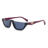 Giorgio Armani - Occhiali da Sole Donna Forma Irregolare - Blu Navy - Occhiali da Sole - Giorgio Armani Eyewear