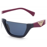 Giorgio Armani - Irregular Shape Women Sunglasses - Navy Blue - Sunglasses - Giorgio Armani Eyewear