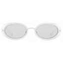 Giorgio Armani - Oval Shape Women Sunglasses - White - Sunglasses - Giorgio Armani Eyewear