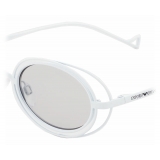 Giorgio Armani - Occhiali da Sole Donna Forma Ovale - Bianco - Occhiali da Sole - Giorgio Armani Eyewear