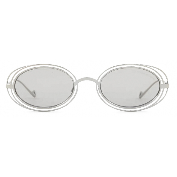 Giorgio Armani - Oval Shape Women Sunglasses - Silver - Sunglasses - Giorgio Armani Eyewear