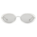 Giorgio Armani - Occhiali da Sole Donna Forma Ovale - Argento - Occhiali da Sole - Giorgio Armani Eyewear